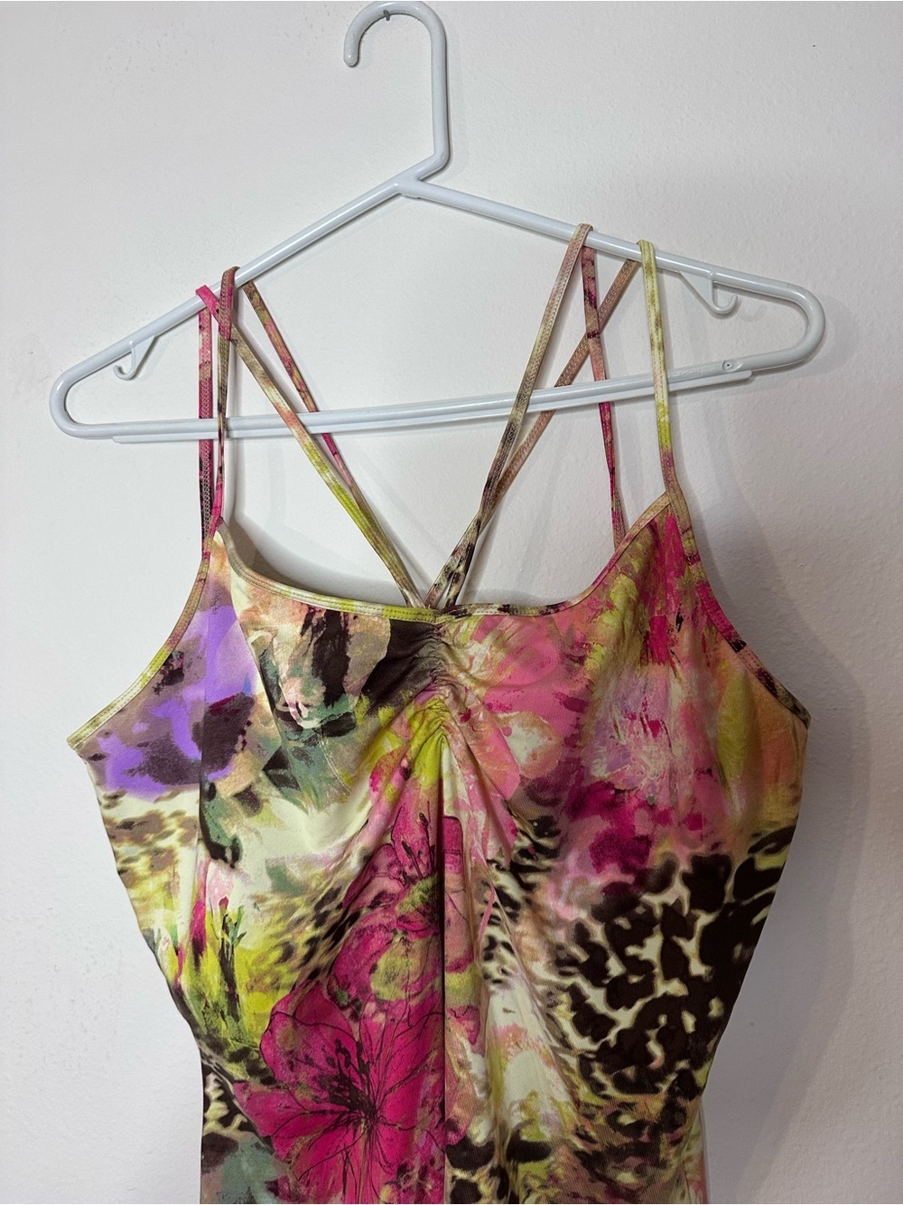 Boston Proper Pink Multi Floral & Animal Print Strappy Tank - Picture 3 of 5